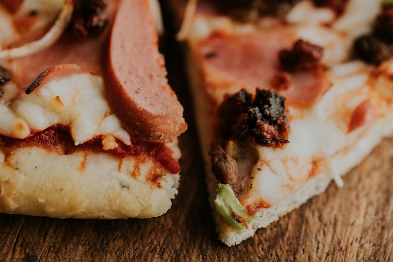 Meat Lovers pizza piled with multiple meats
