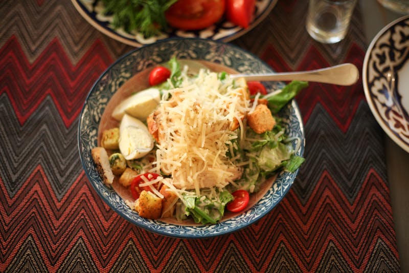 Caesar Salad with romaine and house Caesar dressing