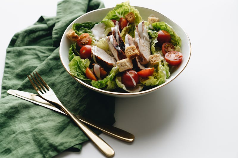 Southwest Chicken Salad with grilled chicken and avocado