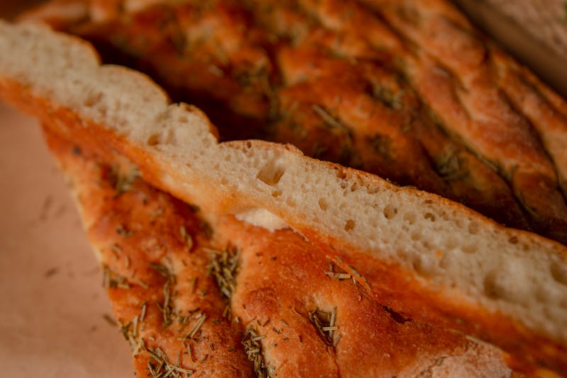 Garlic Bread sticks with golden crust