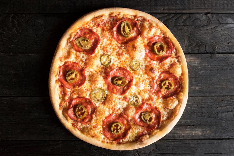 dion's Classic Cheese Pizza with golden crust